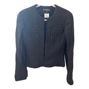 Authentic Chanel Black Leather Jacket